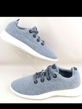 Allbirds Womens Wool Runner Mist Grey Cream Sole Sneakers Size 8 $98